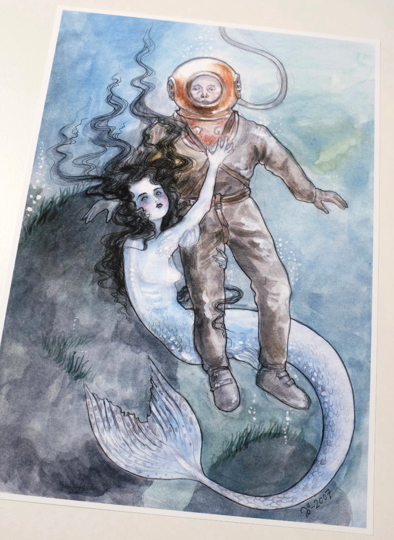 Diver – A4 print