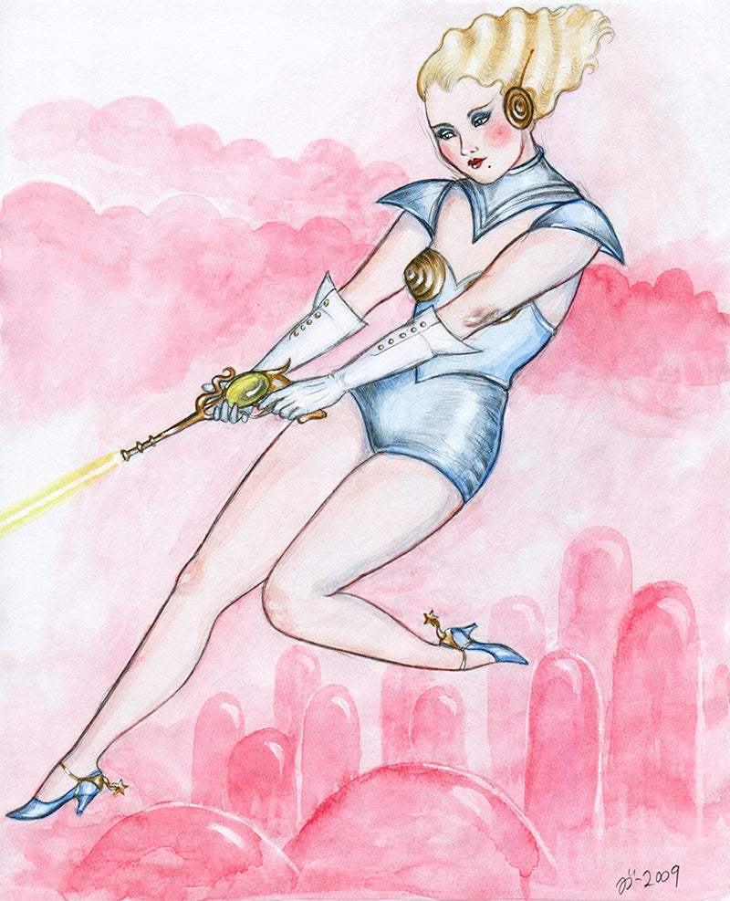 Space Heroine – A4 print