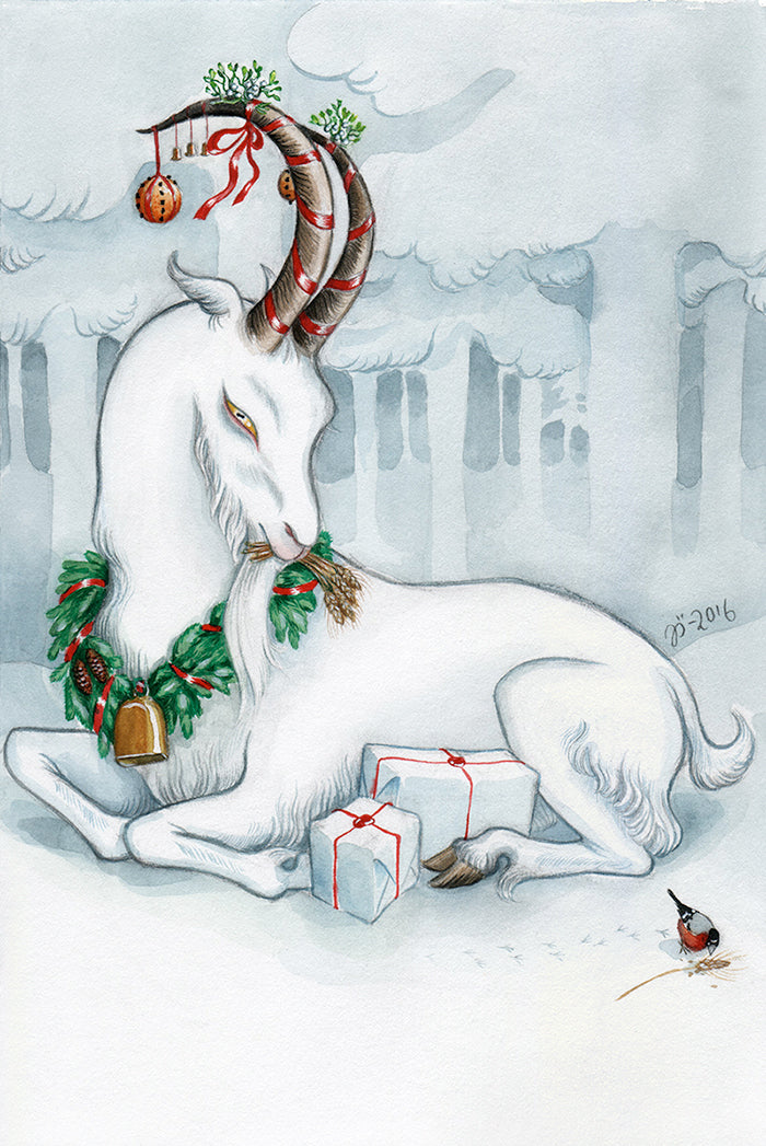 Yule Goat – A4 print