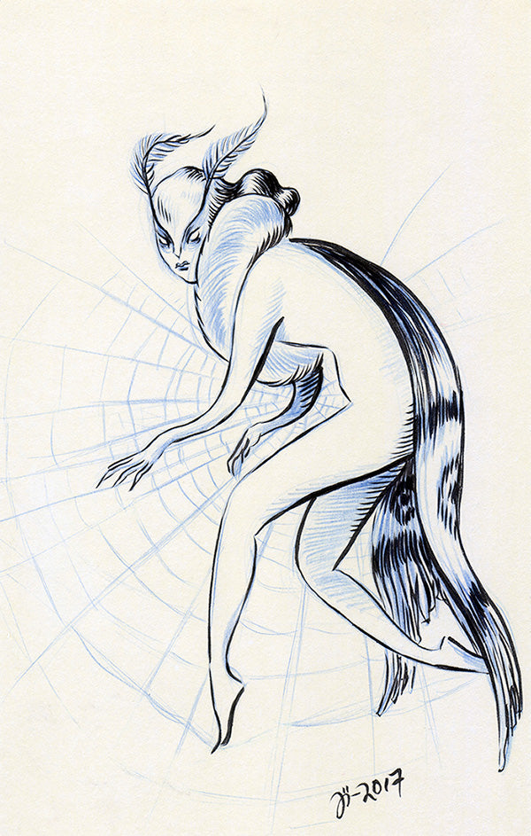 Moth Lady – A5 print