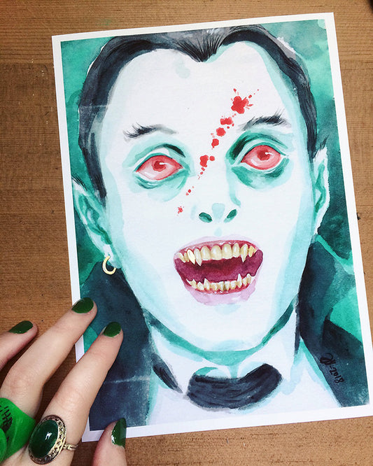 Splat – A5 print with genuine gold leaf