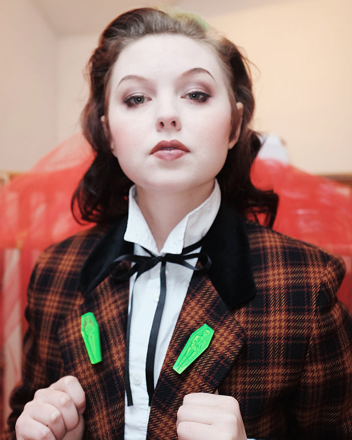 Skeleton Coffin Pin