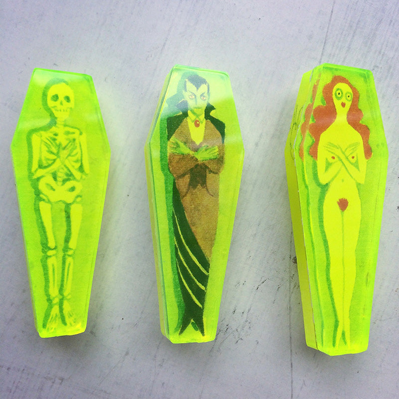 Lady Ghoul Coffin Pin