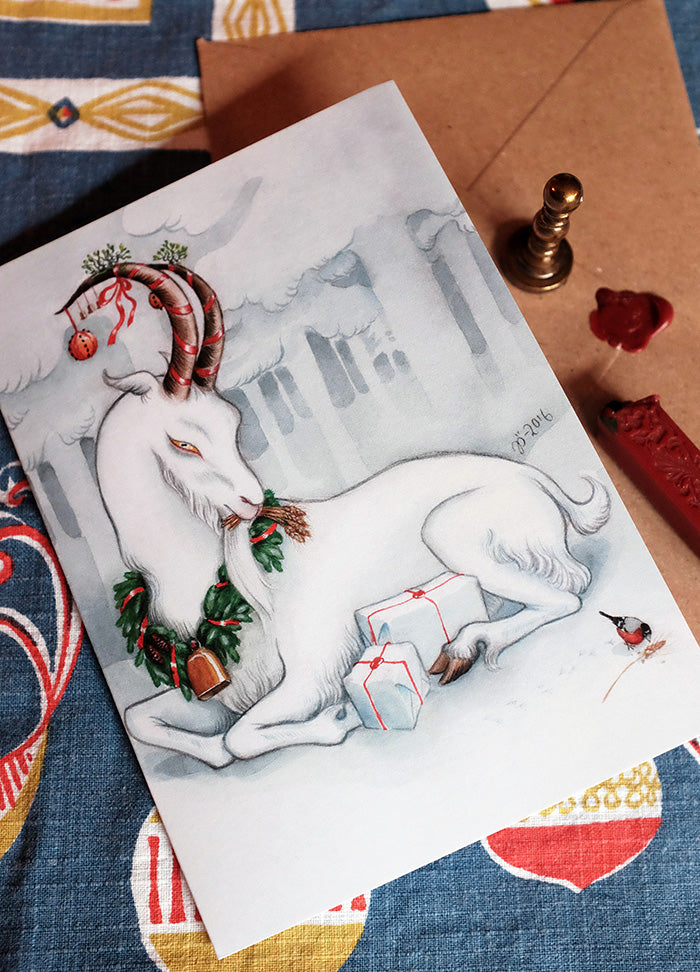 Yule Goat – Deluxe holiday card