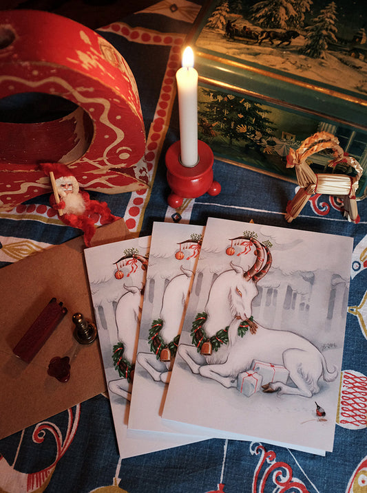 Yule Goat – Deluxe holiday card
