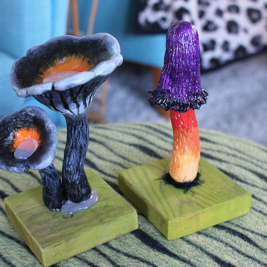 Purple and Orange Fantasy Fungi