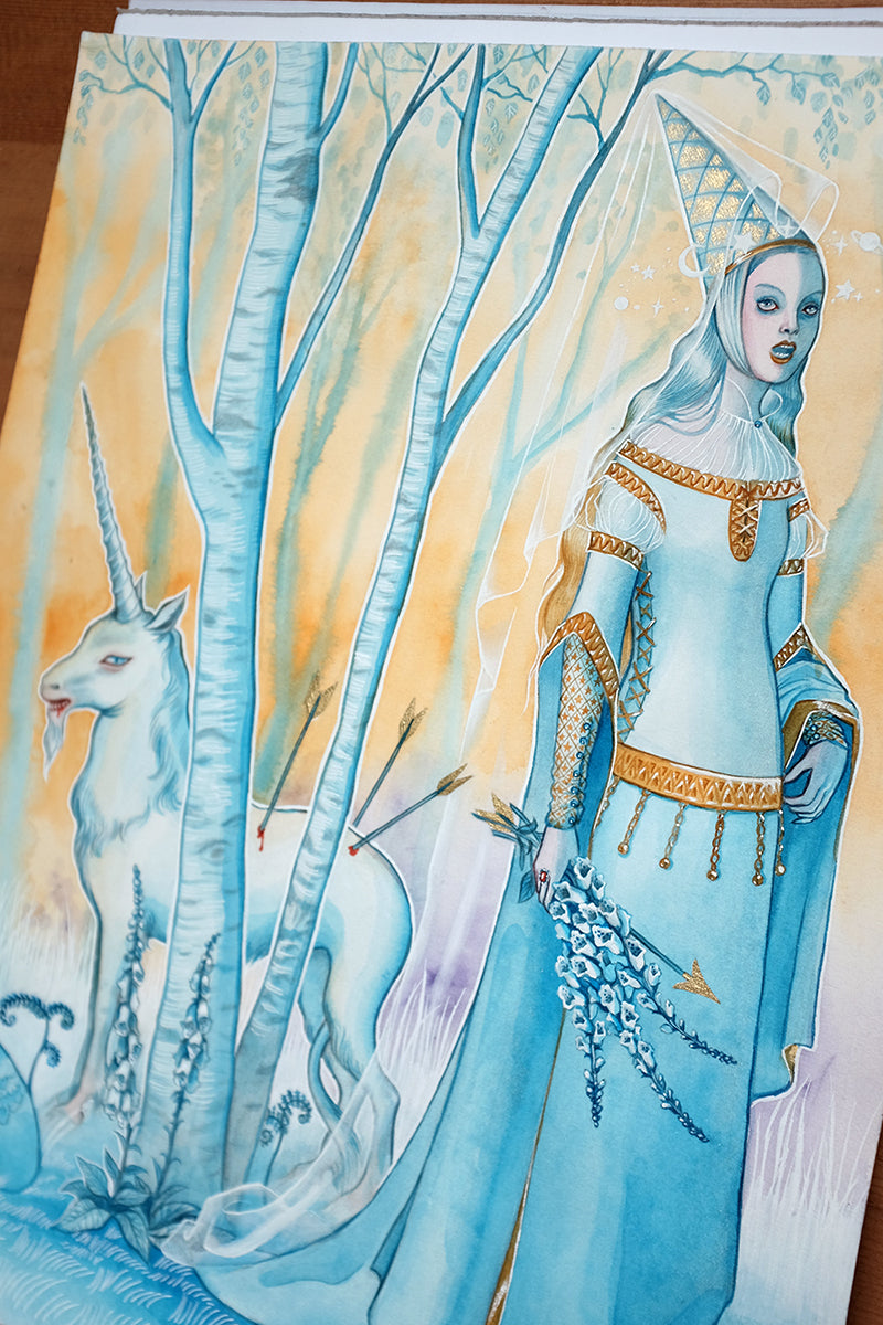 Lady and Unicorn – original art