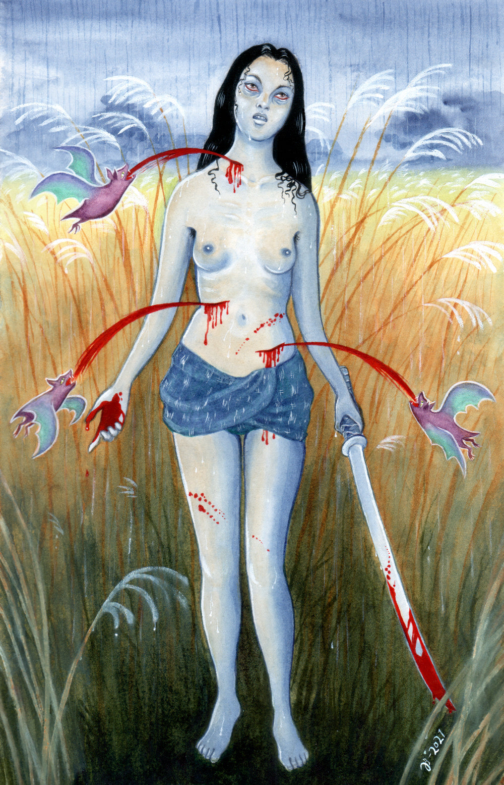 Grass Field – original art