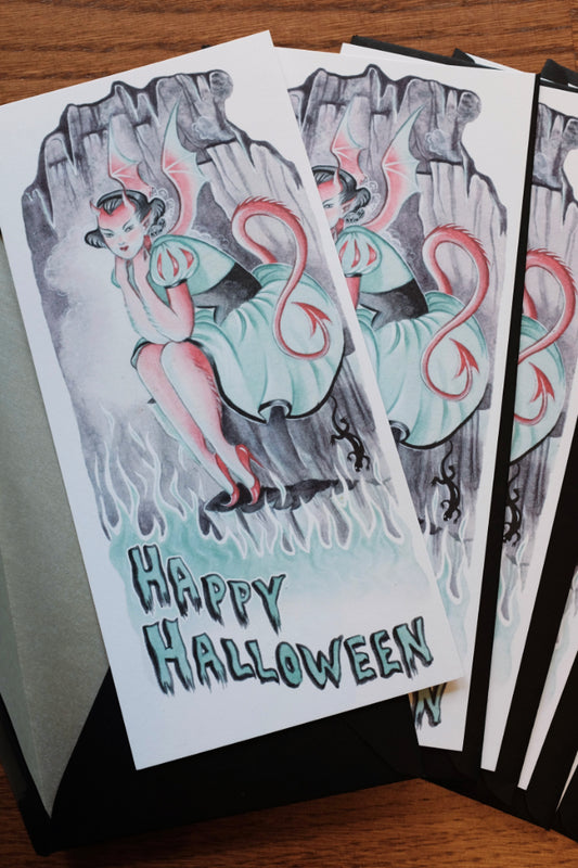 Deluxe Devil Halloween card