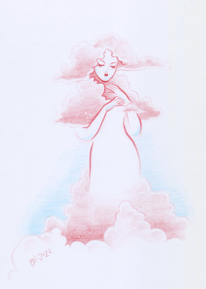 Cloud Lady – A5 print