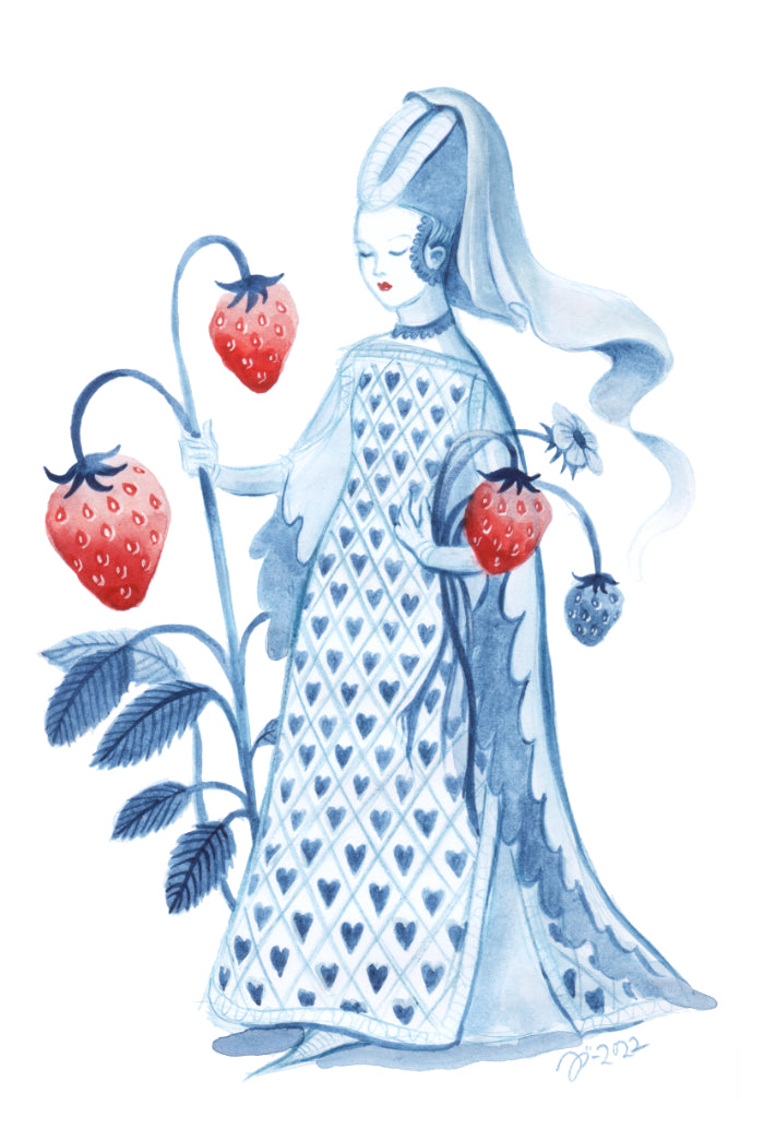 Strawberry Lady – A5 print