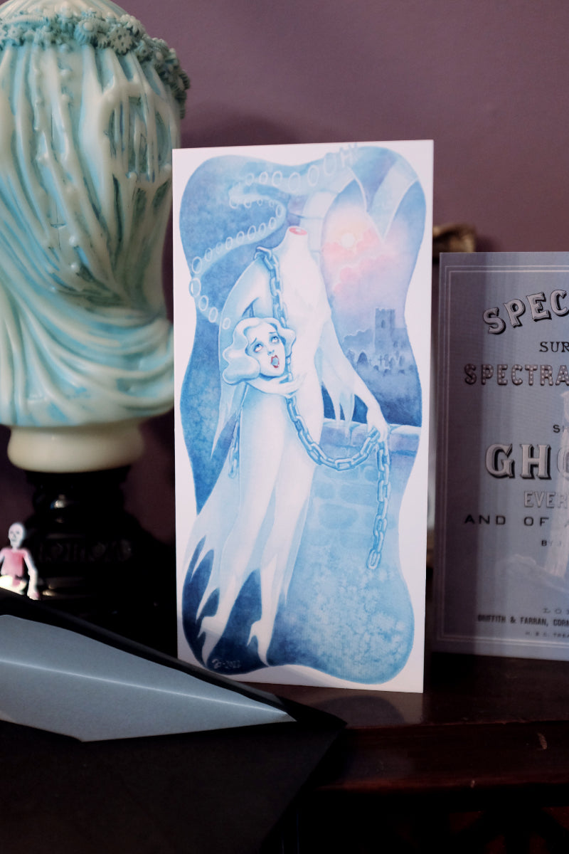 Deluxe Ghost Halloween card