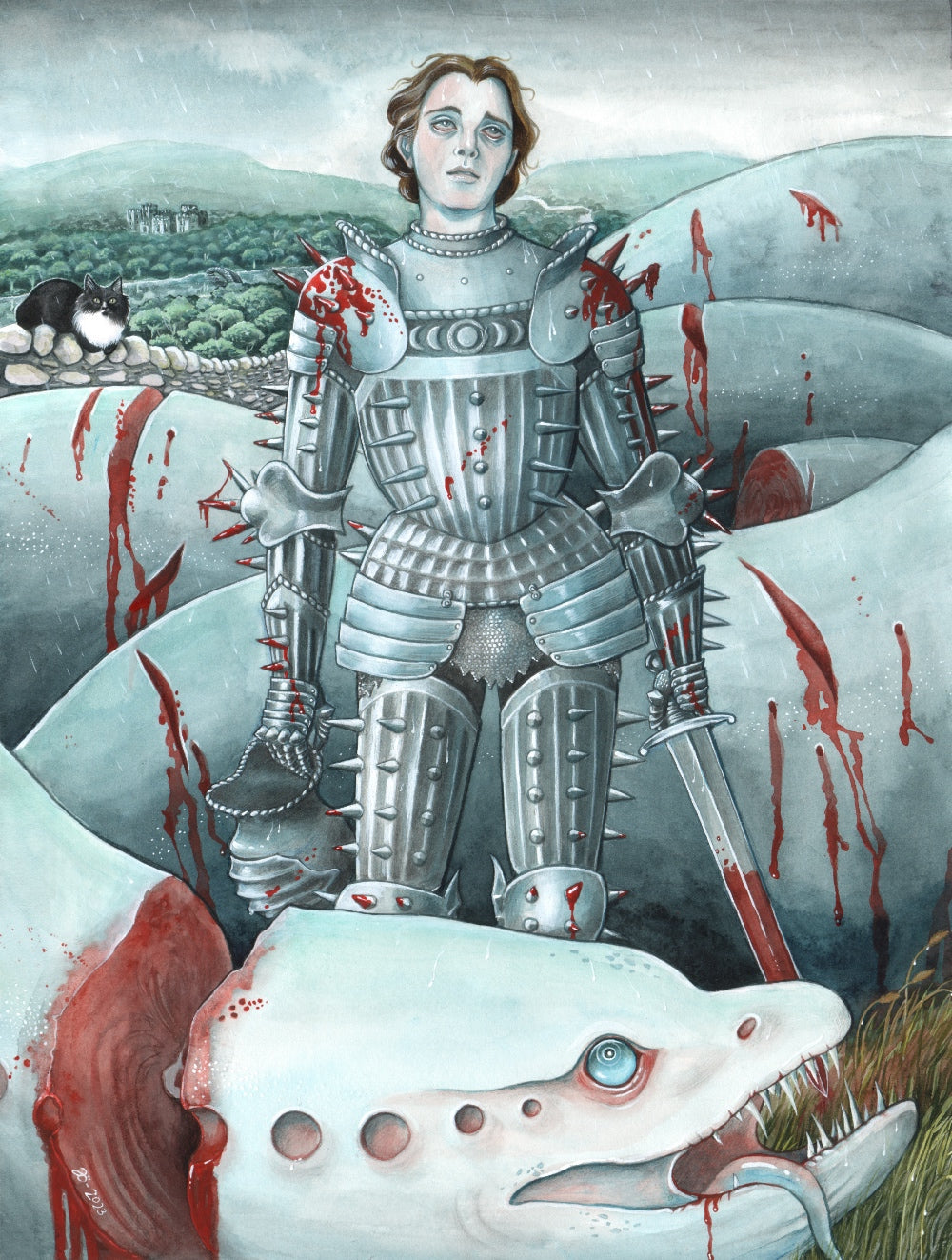 The Lambton Worm – A3 print