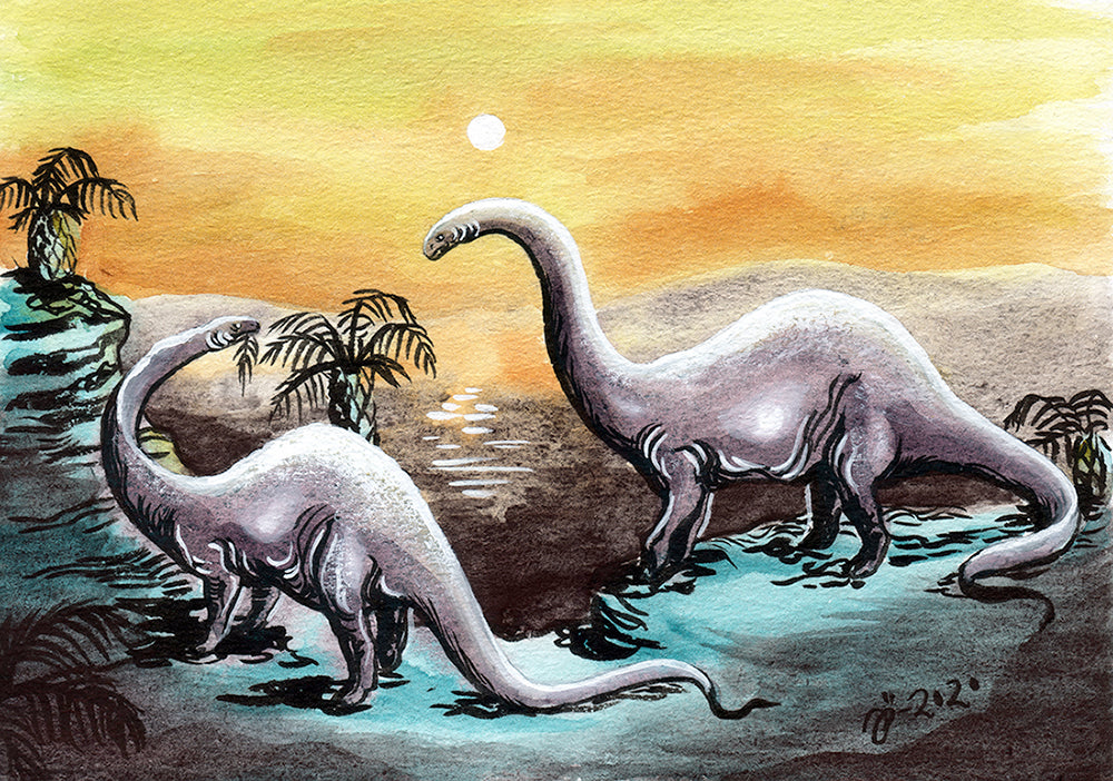 Dinosaurs – A5 print