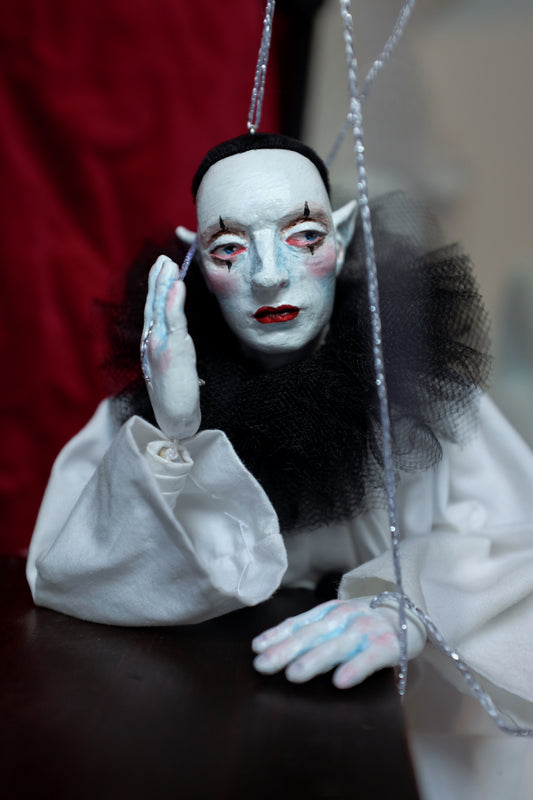 Pierrot Marionette Doll