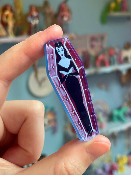 Glamour Ghoul Coffin Pin