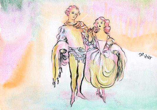 Faerie Prince and Princess – A5 print