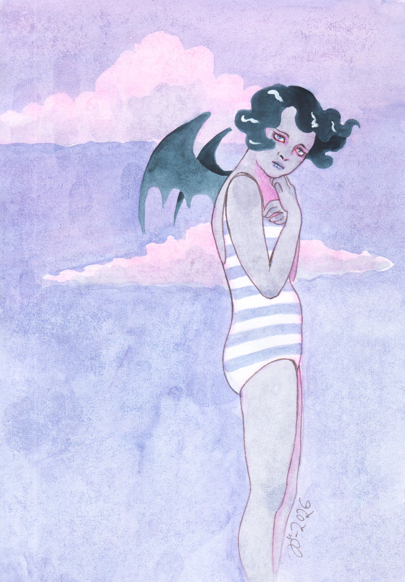 Beach Demon III – A5 print