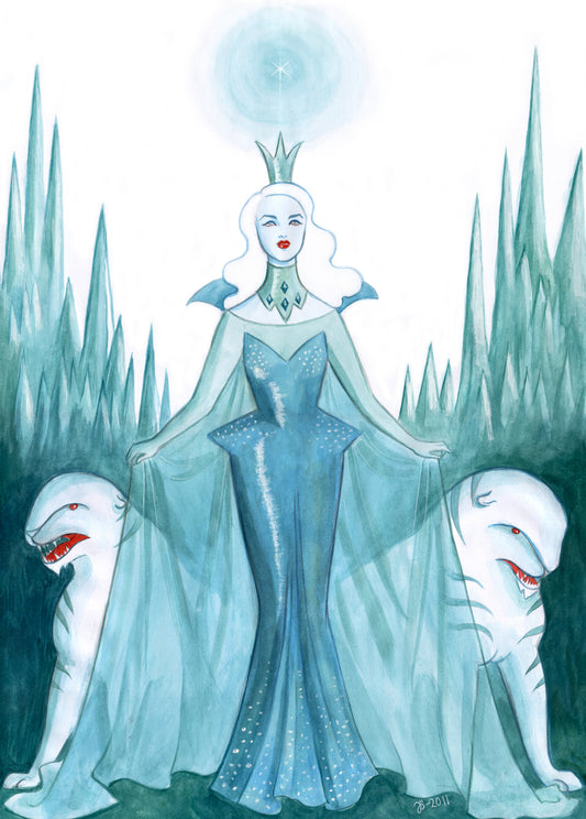Queen of the Ice Planet – A3 print