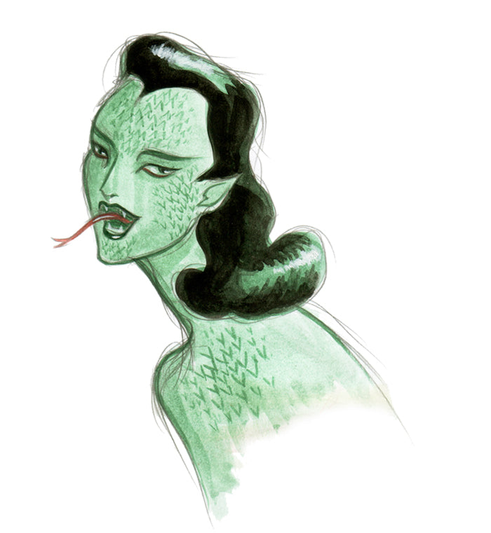 Snake Woman – A5 print