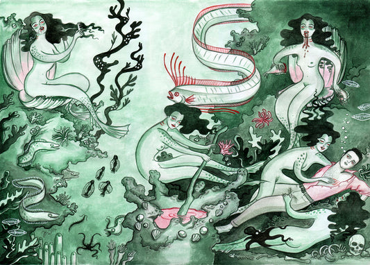 Mermaid Grotto – A3 print