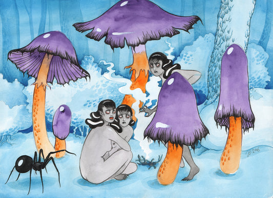 Mushrooms – A3 print