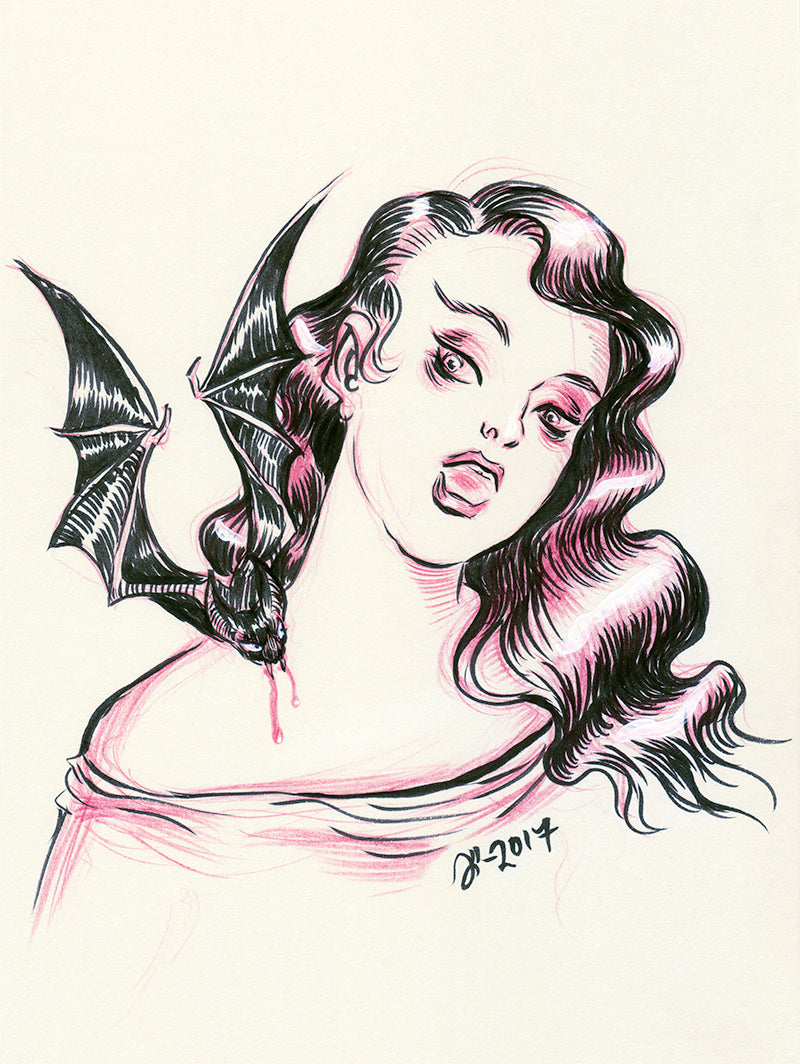 Vampire Bat – A5 print