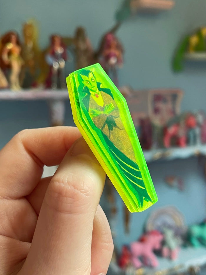 Vampire Coffin Pin