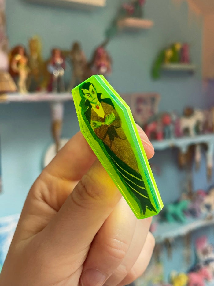 Vampire Coffin Pin
