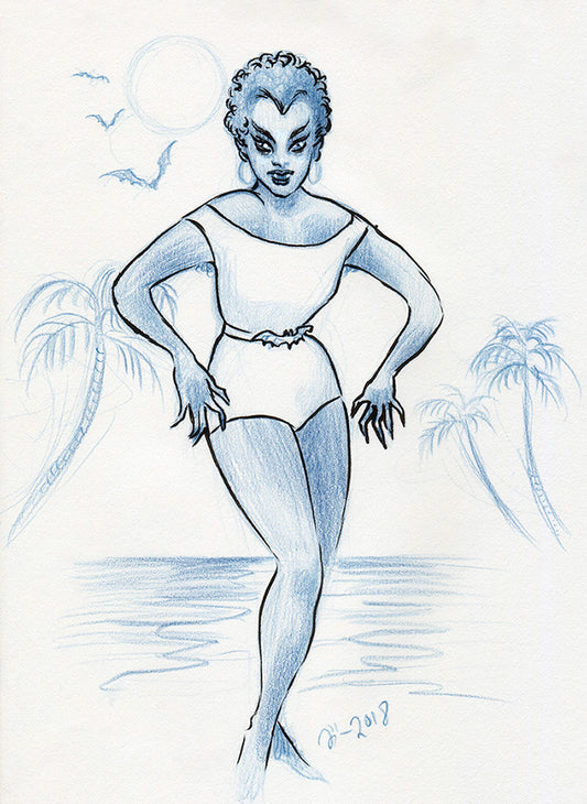 Beach Vampire – original art