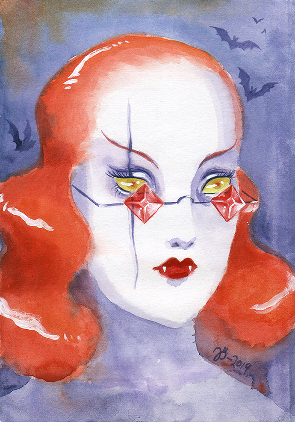 Vampire Lady – A5 print