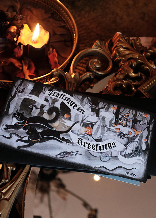 Deluxe Witch Halloween card