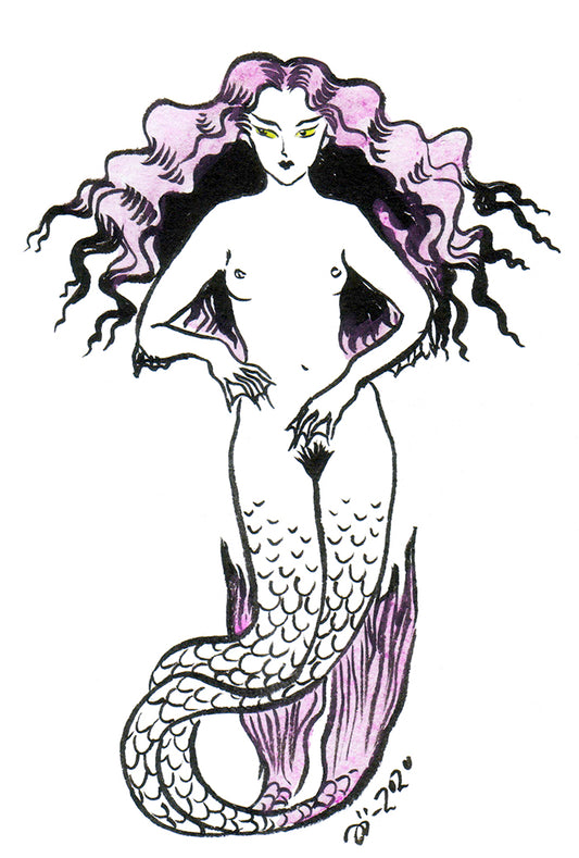 Pink Mermaid – A5 print