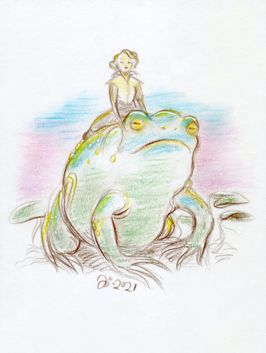 Toad Rider – A5 print
