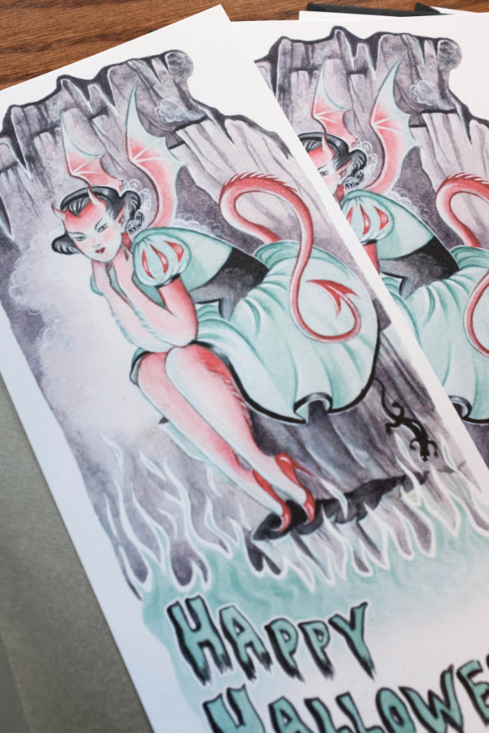 Deluxe Devil Halloween card