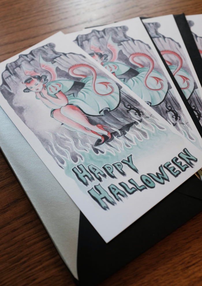 Deluxe Devil Halloween card