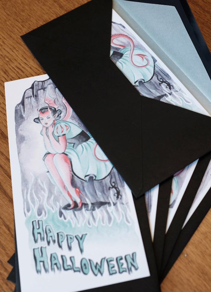 Deluxe Devil Halloween card