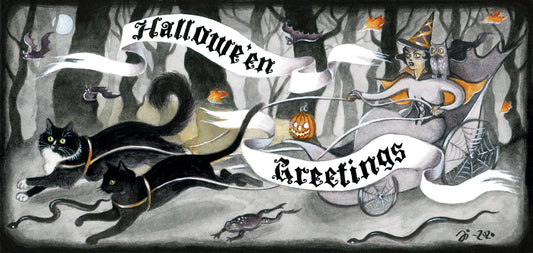 Halloween witch – A4 print