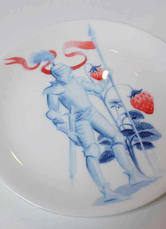 Strawberry Knight China Plate