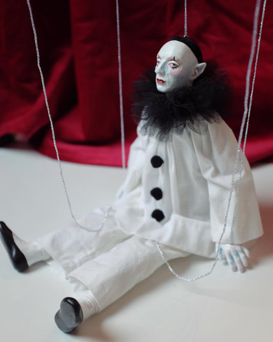Pierrot Marionette Doll