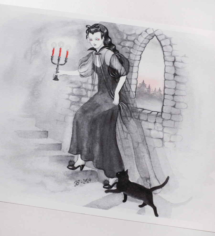 Bedtime Vampire – A5 print
