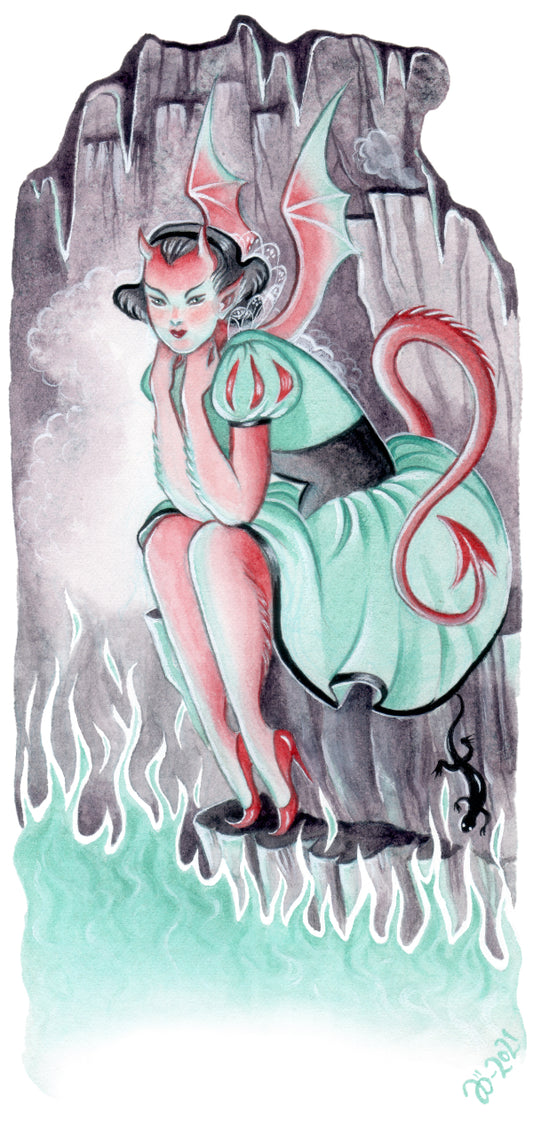 Devil illustration – original art