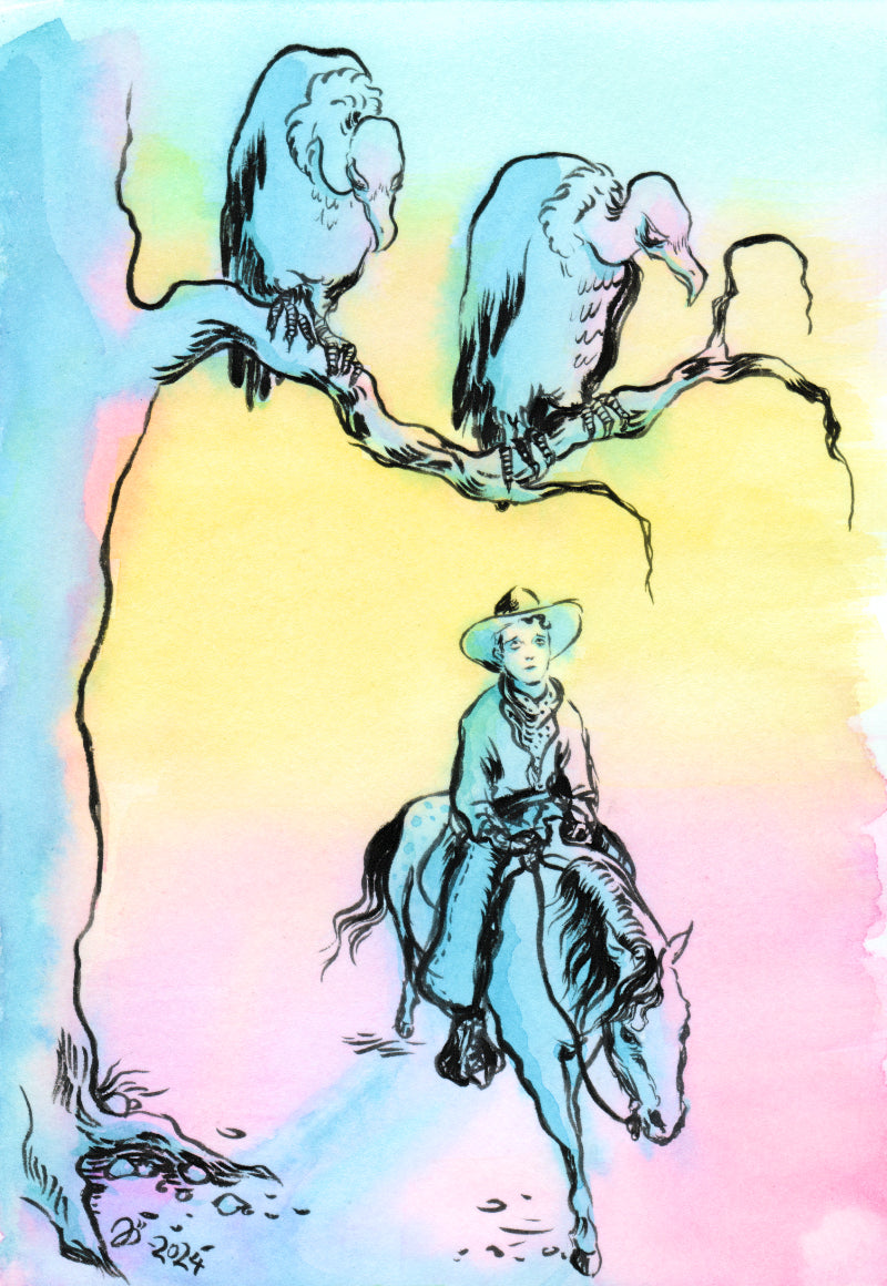Vultures – A5 print