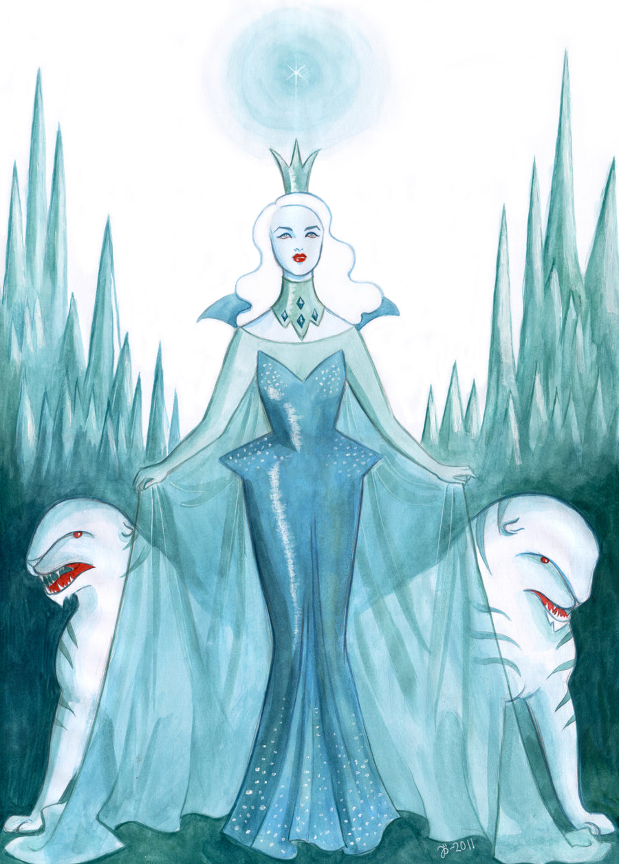 Queen of the Ice Planet – original art