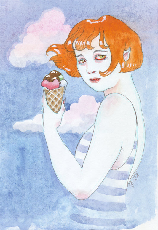 Beach Demon II – A5 print