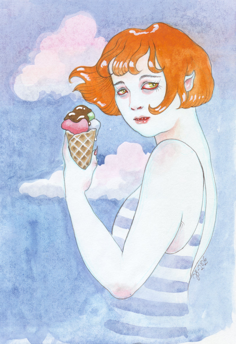 Beach Demon II – A5 print