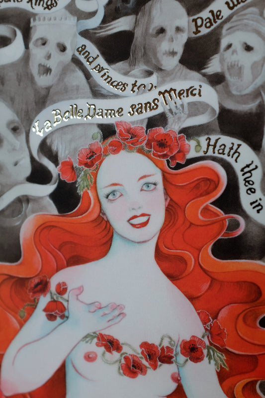 La Belle Dame sans Merci – A5 print with gold foil