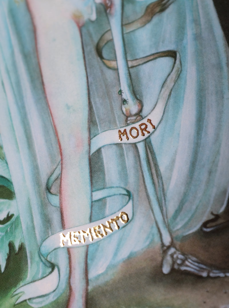 Memento Mori II – A5 print with gold foil