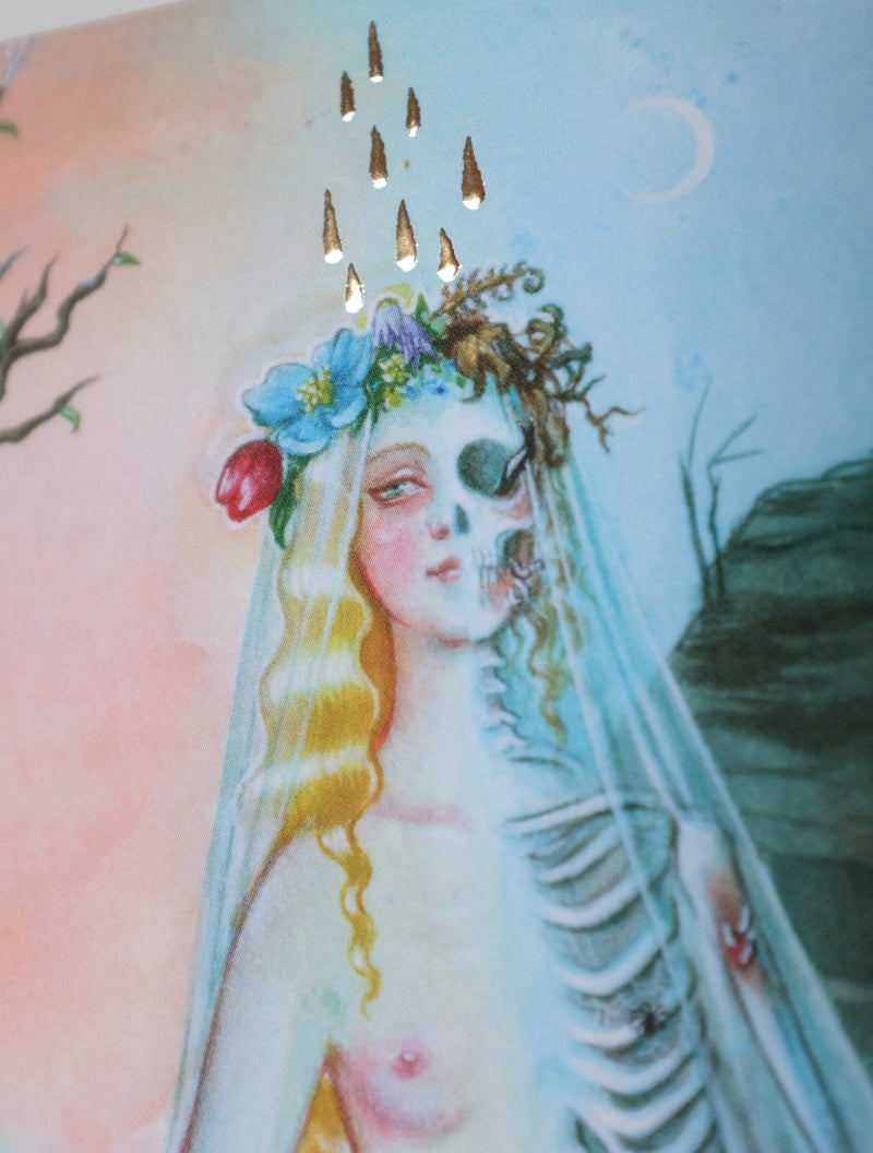 Memento Mori II – A5 print with gold foil