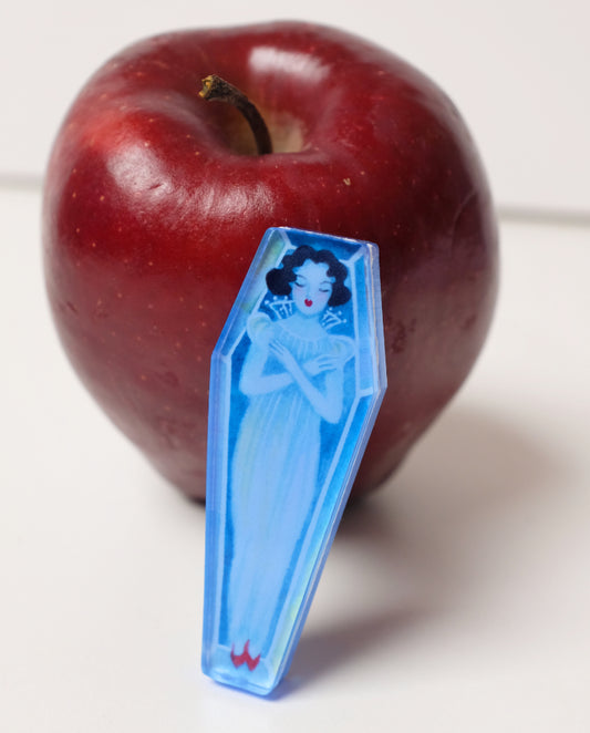 Snow White Glass Coffin Pin